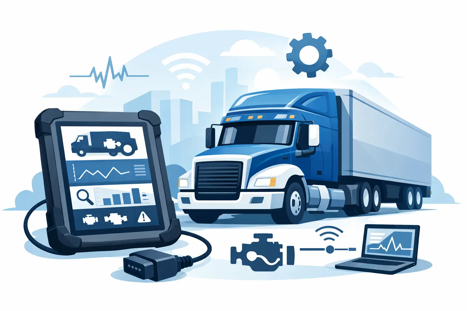 Heavy Duty Diagnostic Tool for Trucks